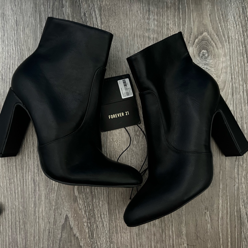 High heel booties